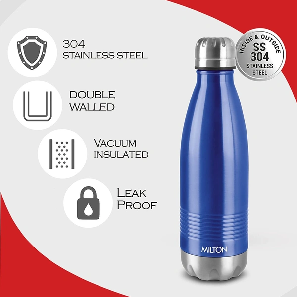 Milton Thermosteel Hot and Cold Water Bottle - 700 ml, Blue