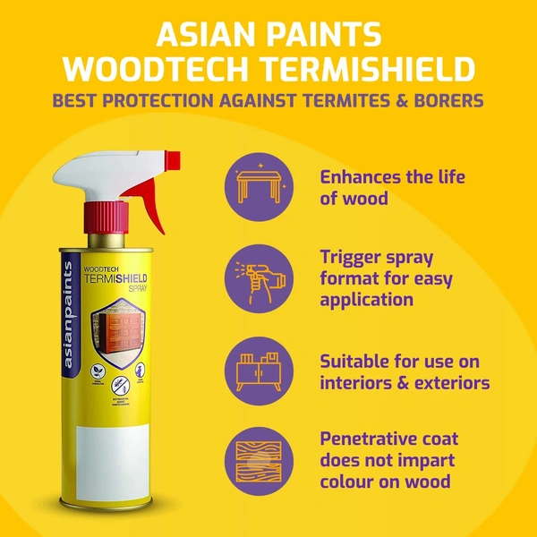 Asian Paints Woodtech Termishield Spray - 1 Litre