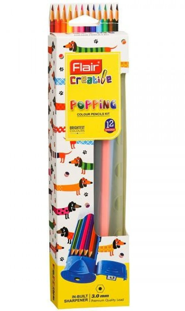 Flair Creative Popping Colour Pencils Kit