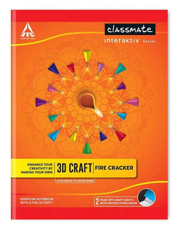 Classmate 3D Craft notebooks, 172 Pages, 24.0 cm x 18.0 cm - Single Line