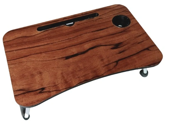 Fold-Able Bed Study Table- Wooden Texture