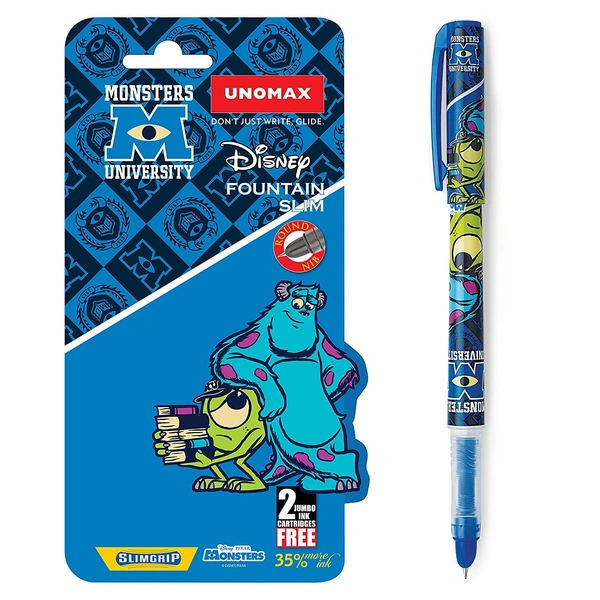 Unomax Fountain Pens-Slim - Blue, Monster inc