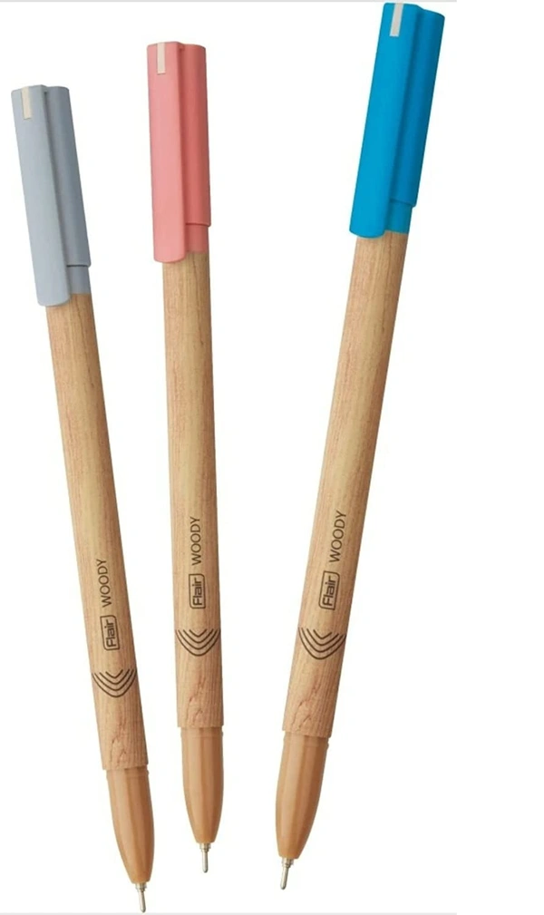FLAIR Woody Ball Pen - 1 Unit, Red