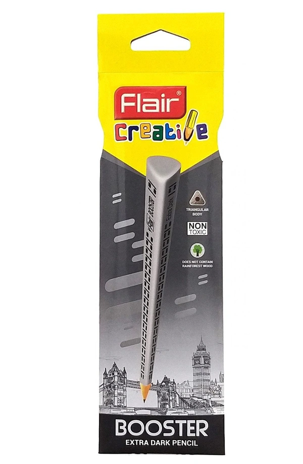 Flair Booster Extra Dark Pencil - Pack Of 5 Pencils