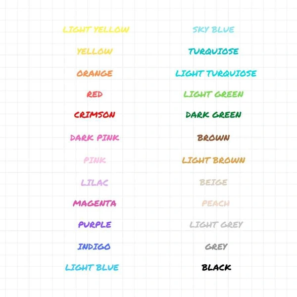 Stic JUMBO COLOR PENS (24 COLOR SET)