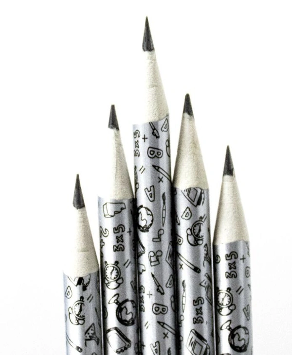 Skoodle Silver Wood Free Recycled Paper Pencils