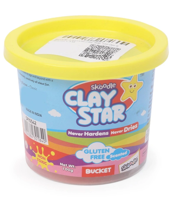 Skoodle Clay Star 6 Clay Shades - 100 gms