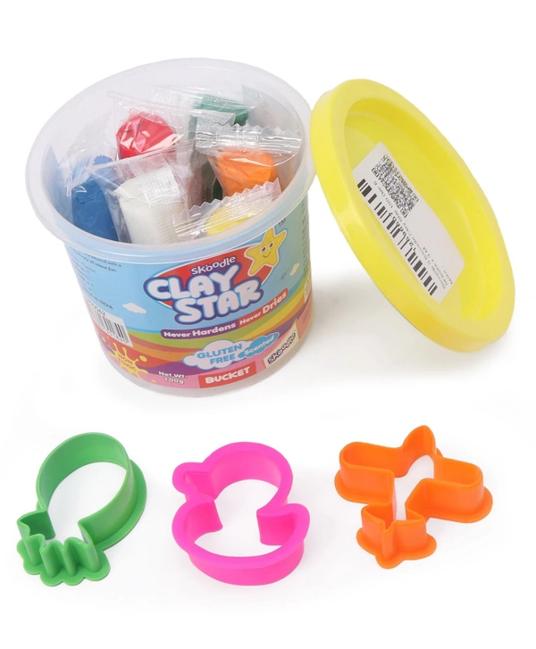 Skoodle Clay Star 6 Clay Shades - 100 gms