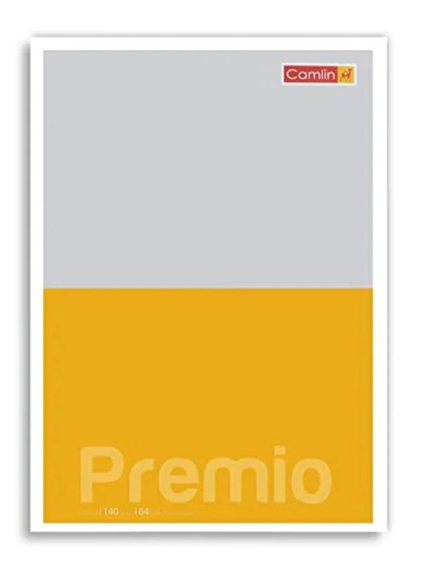 CAMLIN PREMIO A4 (297*210) 64 GSM SINGLE LINE 152 PAGES NOTEBOOK - yellow