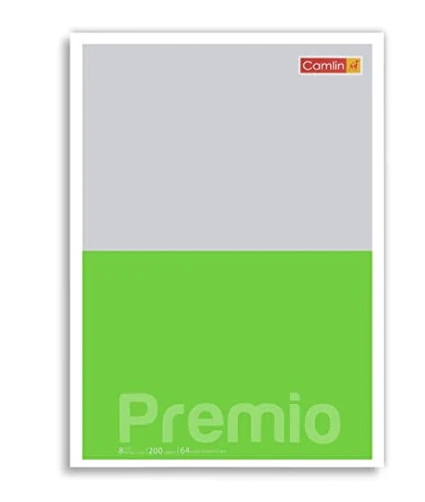 CAMLIN PREMIO A4 (297*210) 64 GSM SINGLE LINE 200 PAGES NOTEBOOK - Green
