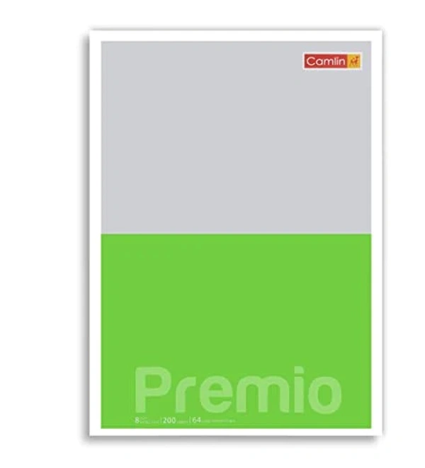 CAMLIN PREMIO A4 (297*210) 64 GSM SINGLE LINE 200 PAGES NOTEBOOK - Assorted