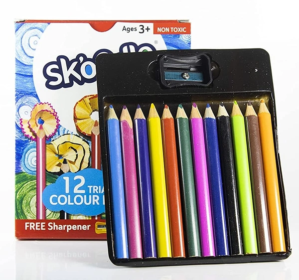 Skoodle 12 Triangular Colour Pencils