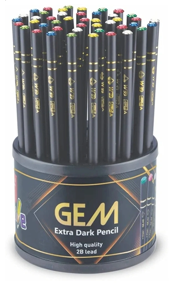 Flair Creative Gem Extra Dark Pencil - Pack of 50 Pcs.