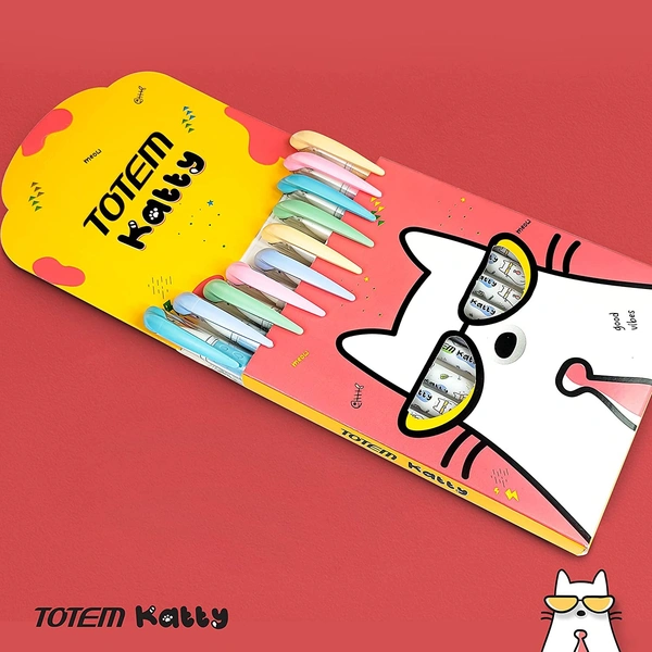 Totem Katty Cute & Stylish Ball Pen - Blue
