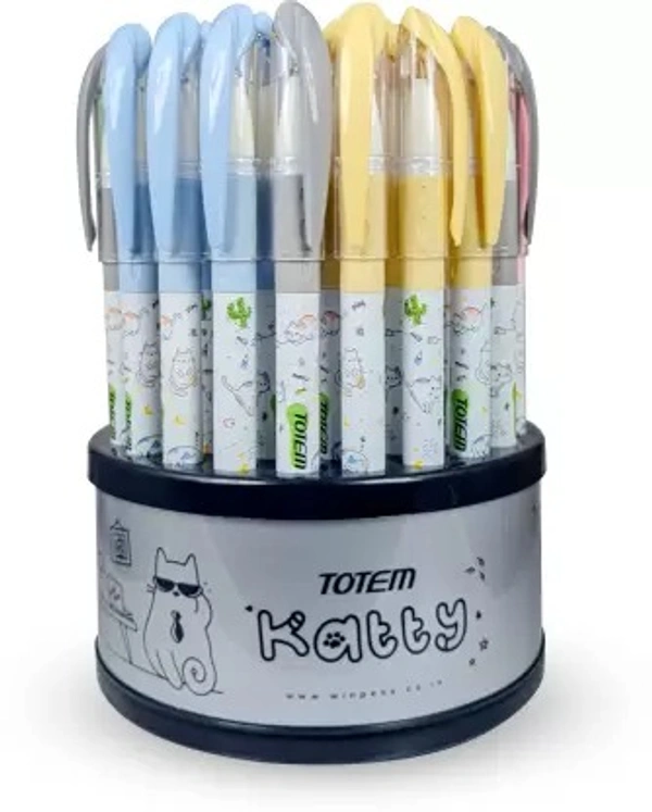 Totem Katty Cute & Stylish Ball Pen - Tumbler 50Pcs