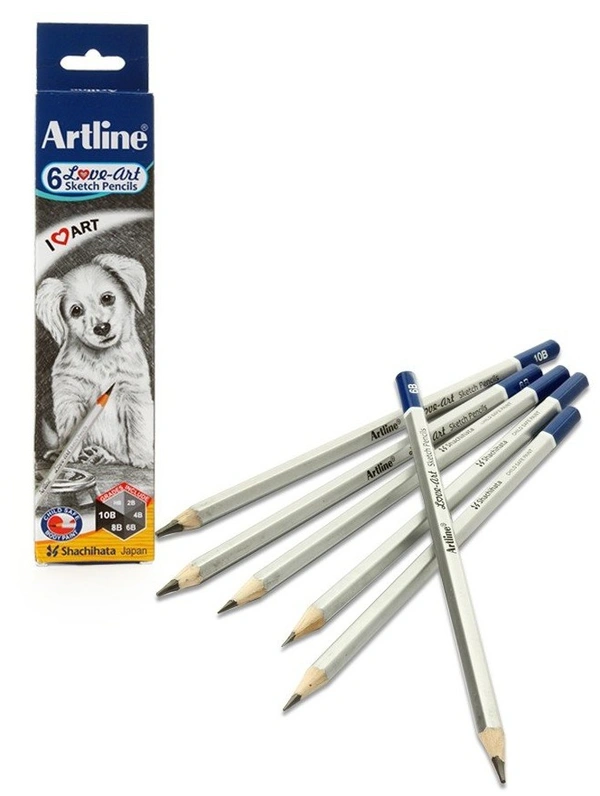Artline 6 Art Sketch Pencils