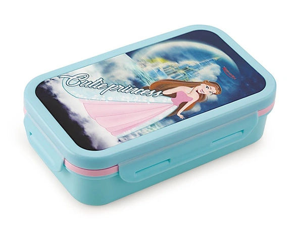 Rishab MUNCH MAGIC ROYAL Steel Insulated Tiffin Box / Lunch Box, Girls Collection - Light Blue