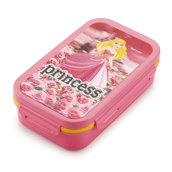 Rishab MUNCH MAGIC ROYAL Steel Insulated Tiffin Box / Lunch Box, Girls Collection - Pink