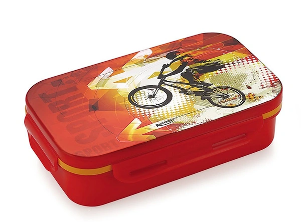 Rishab CRUNCH DELUXE Insulated Tiffin Box / Lunch Box - Small, Red
