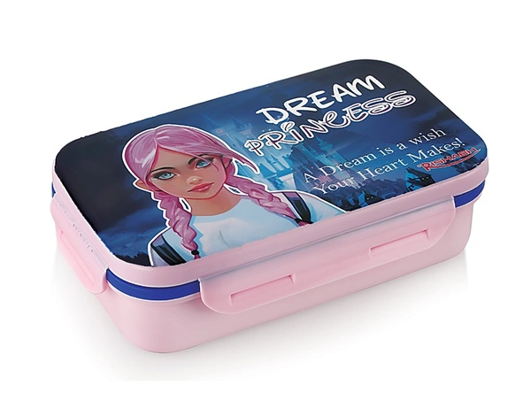 Rishab CRUNCH DELUXE Insulated Tiffin Box / Lunch Box, Girls Collection - Small, Pink