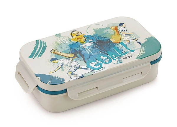 Rishab CRUNCH DELUXE Insulated Tiffin Box / Lunch Box - Small, Gray White