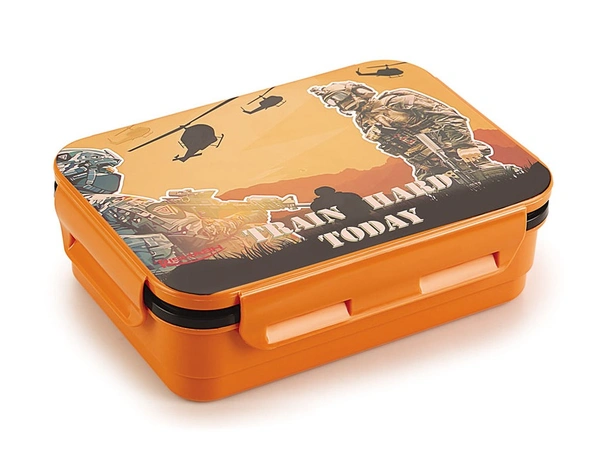 Rishab MILANO Steel Insulated Tiffin Box / Lunch Box - Big, Orange