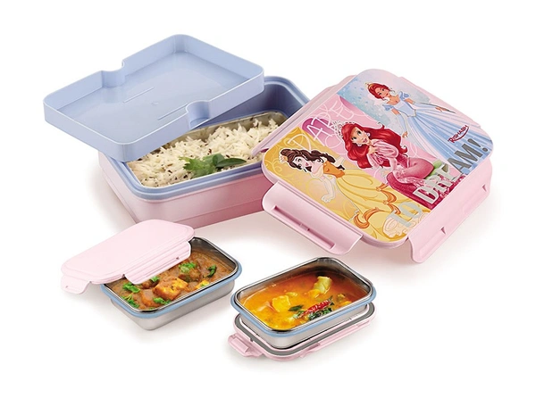 Rishab MILANO Steel Insulated Tiffin Box / Lunch Box - Big, Orange