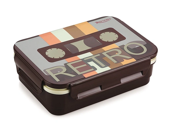 Rishab MILANO Steel Insulated Tiffin Box / Lunch Box - Big, Black