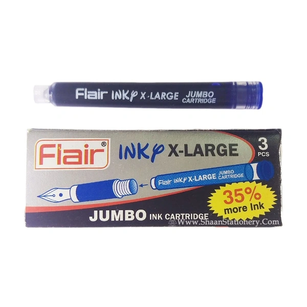 FLAIR Inky Neon-LX Fountain Pen Cartridge - Cartridge, Blue