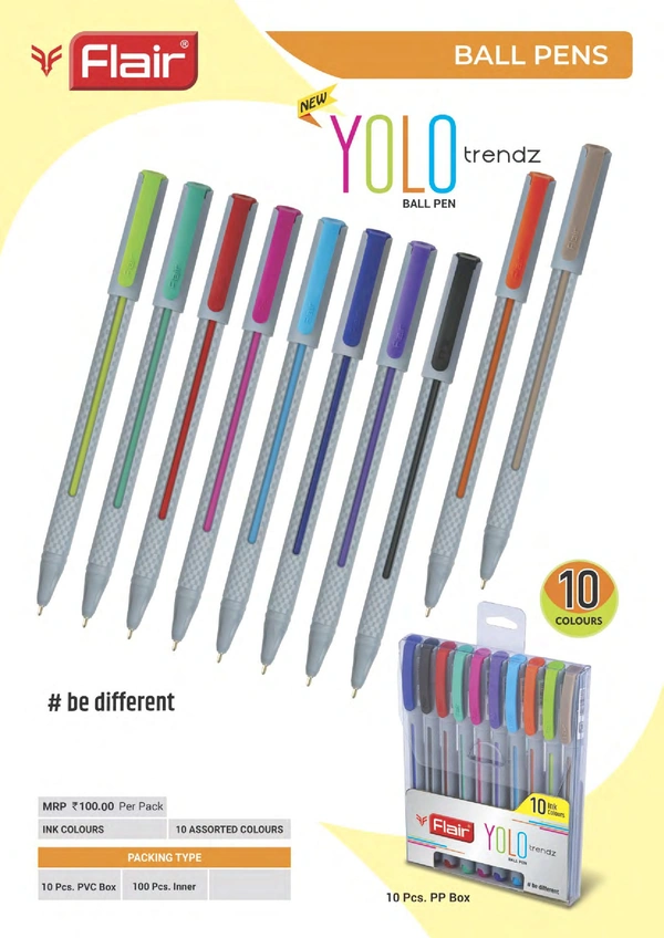 Flair YoloTrendz Colour Ball Point Pen - 