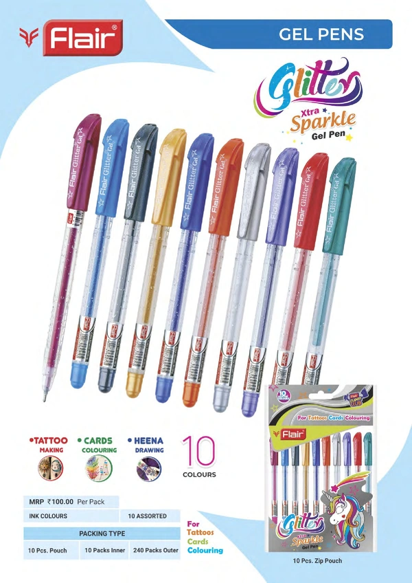 Flair Glitter Gel Pen