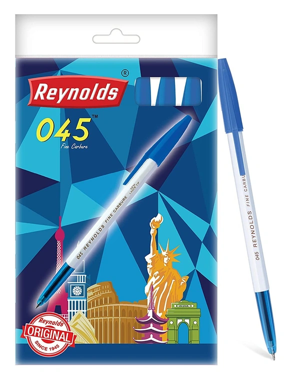 Reynolds 045 Fine carbure ball pen - Blue