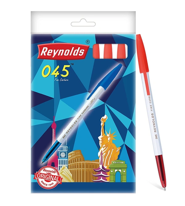 Reynolds 045 Fine carbure ball pen - Red