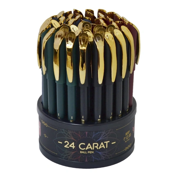 Flair 24 Carat Ball Pen Tumbler Set - Pack of 50, Assorted