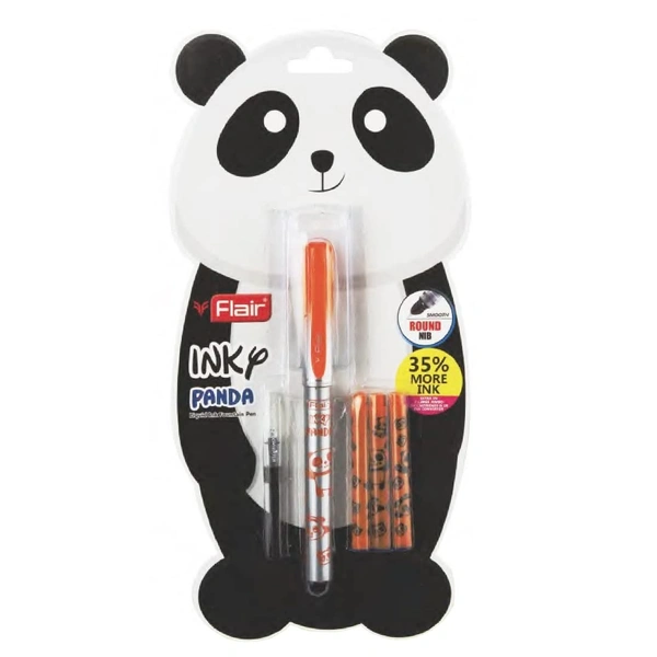 FLAIR Inky Series Panda Liquid Ink Fountain Pen - Assorted, Blue