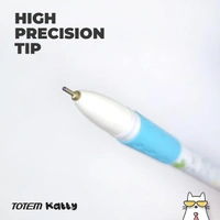 Totem Katty Gel Pens | 0.5 mm Tip - Pack of 10., Blue