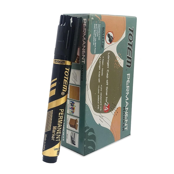 Totem Permanent Marker| Bullet Tip - 1 Pic., Black
