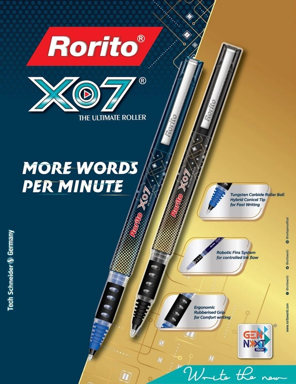 Rorito Xo7 Roller Pen - Blue
