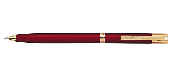 Unomax Novell Gold Premium Metal Body Ball Point Pen - Matt Red, Blue