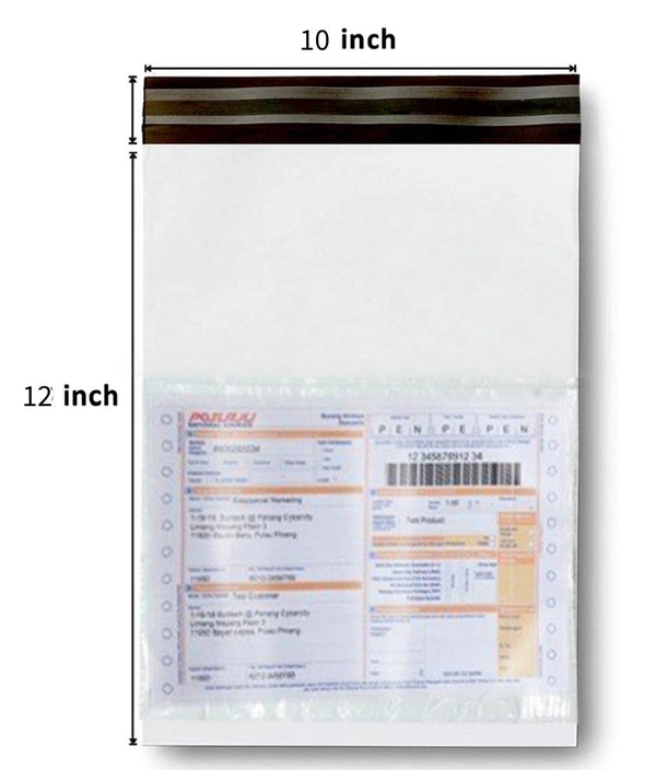 Temper Proof Courier Bag With POD 10x12 Inch - Pack of 100