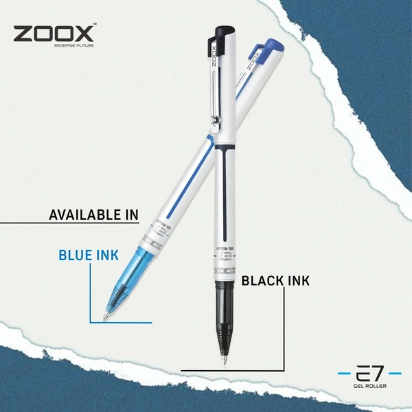 ZOOX E7 Roller Gel Pen - Blue