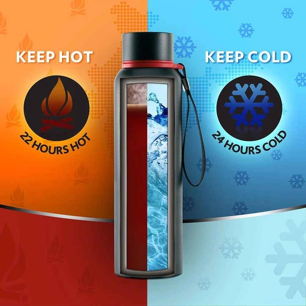 Rishabh Sonnet Hot & Cold SS Bottle 500 - 500ml, Olive Green