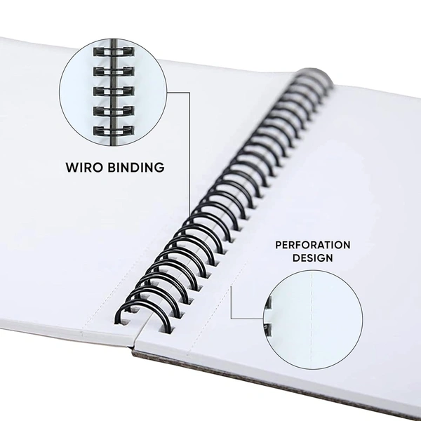 DOMS Sketch Book Wiro- 150 GSM - A4 (21 x 29.7 Cm)