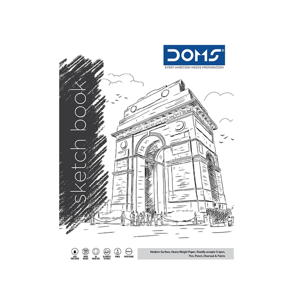 DOMS Sketch Book Wiro- 150 GSM - A4 (21 x 29.7 Cm)