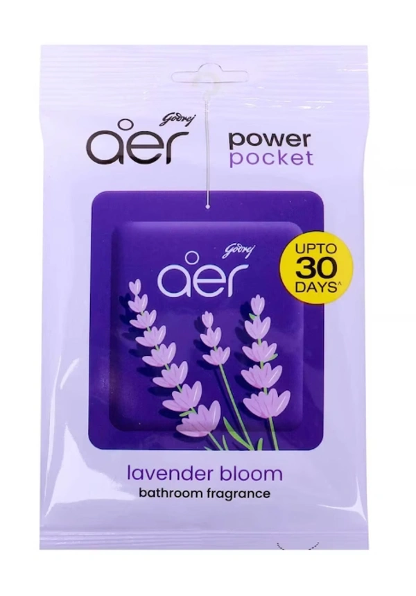 Godrej Aer Pocket - Bathroom Air Fragance, Lavender Bloom - 10gm