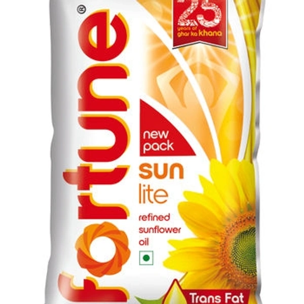Fortune Sunlite Refined Sunflower Oil - 1 Ltr