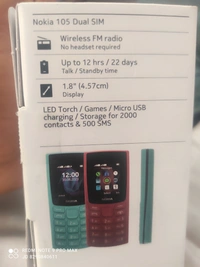 NOKIA 105 DUAL SIM  - Black