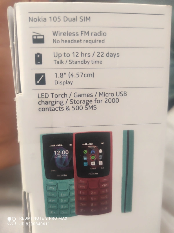 NOKIA 105 DUAL SIM  - Black