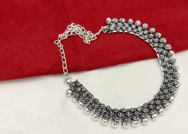 German Silver Choker Necklace 