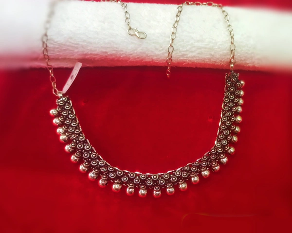 German Silver Choker Necklace 